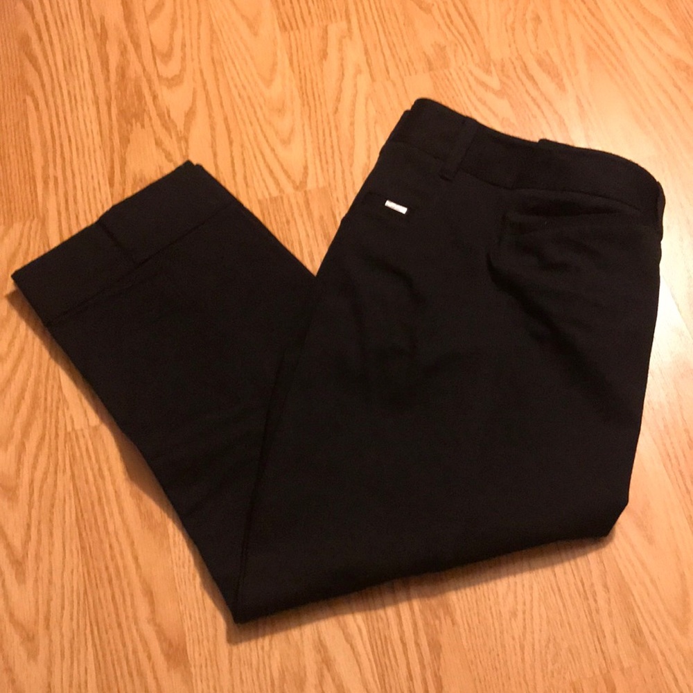 EUC WHBM slim crop black pants